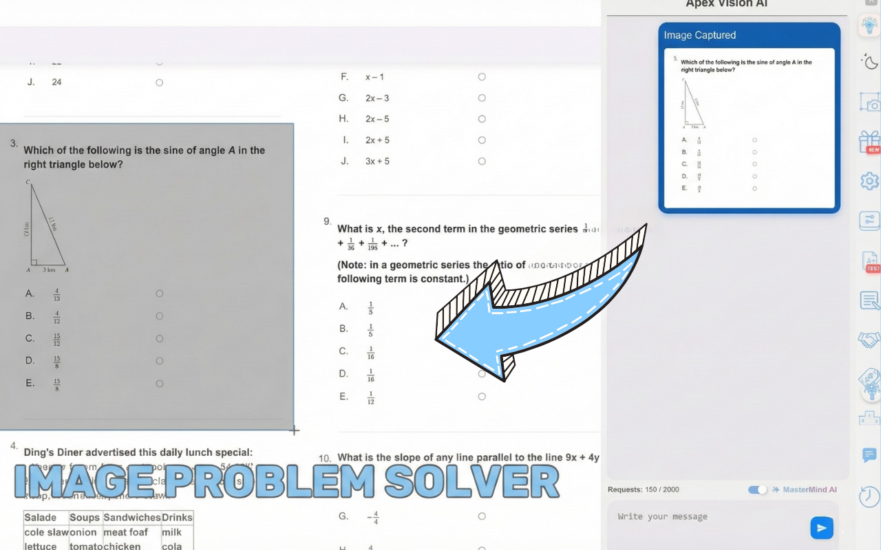 AI Image Problem Solver - Apex Vision AI Side Panel
