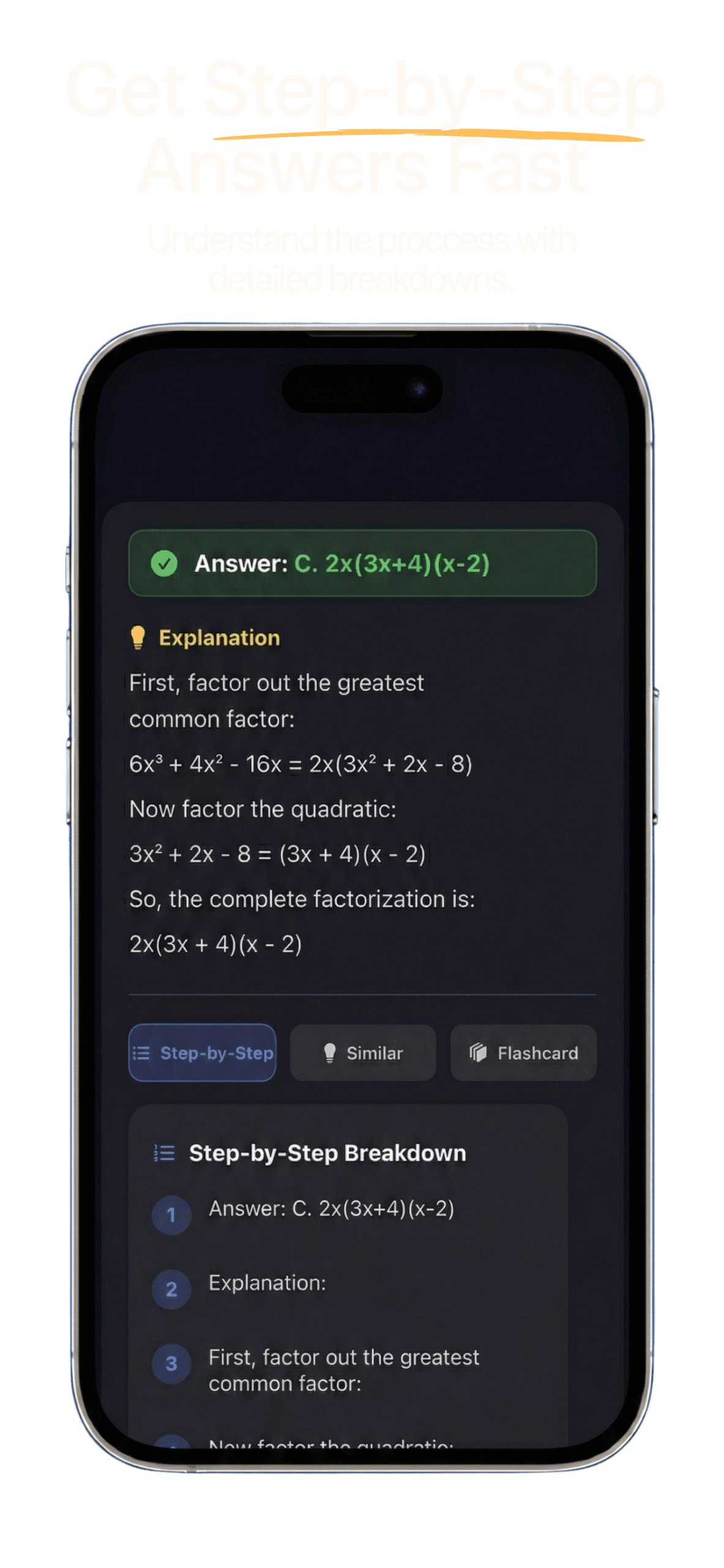 Apex Vision AI iOS App - Step-by-Step Answers