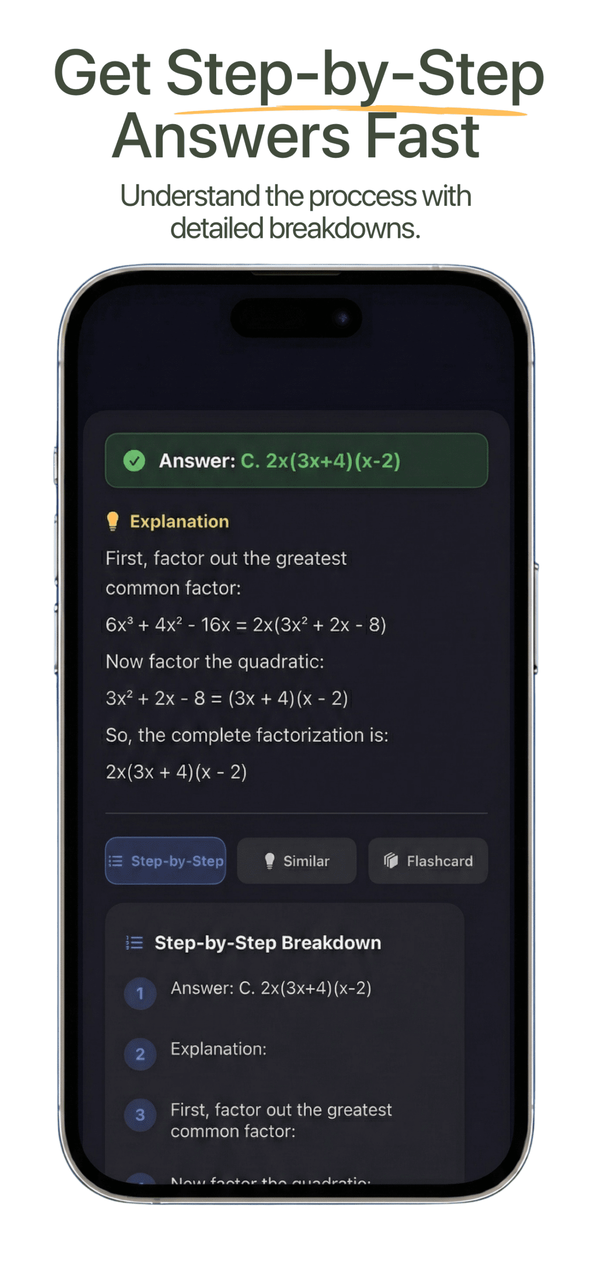 Apex Vision AI iOS App - Step-by-Step Answers
